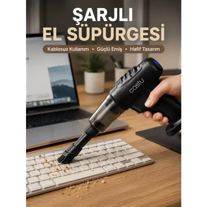 AsilTech 2si 1 Arada Şarjlı Temizlik Cihazı Çok Amaçlı