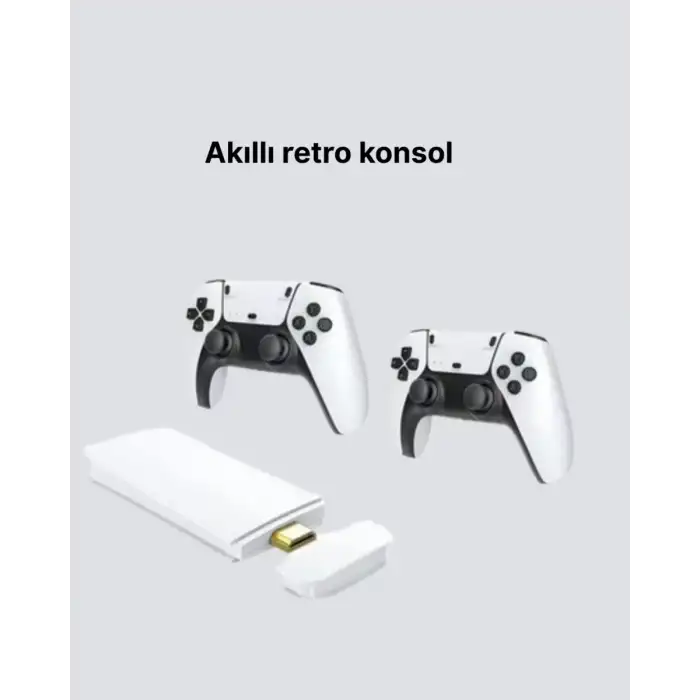 AsilTech 20.000 Yüklü Oyunlu Kablosuz Retro Oyun Konsolu 4K Destekli