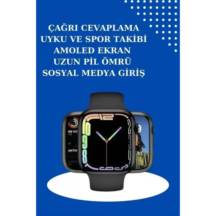 AsilTech 2025 Model Akıllı Saat ve 2.Nesil TWS Bluetooth Kulaklık ANC Özelliği Amoled Ekran
