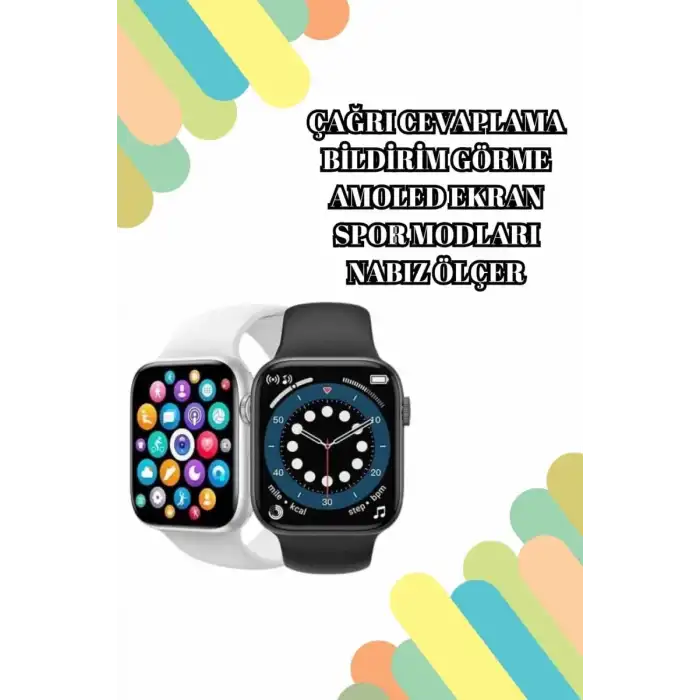 AsilTech 2025 Model Akıllı Saat ve Bluetooth Kulaklık 5.0 Bluetooth Bağlantılı Dokunmatik Ekran