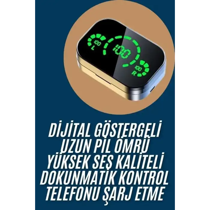 AsilTech 2025 Model Bluetooth Kulaklık Telefon Şarj Edebilen Çağrı Cevaplama Dijital Göstergeli