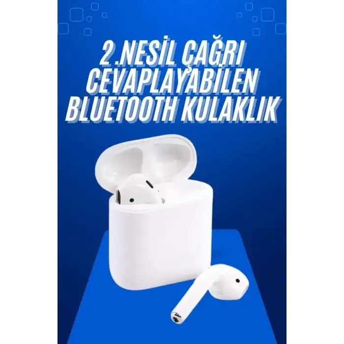 AsilTech 2025 Model Çağrı Cevaplayabilen Bluetooth Kulaklık Beyaz Dokunmatik Kontrol