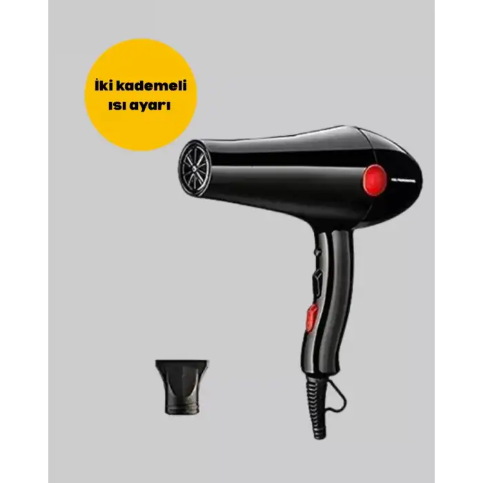 AsilTech 2200W Güçlü Motorlu Ergonomik Fön Makinesi