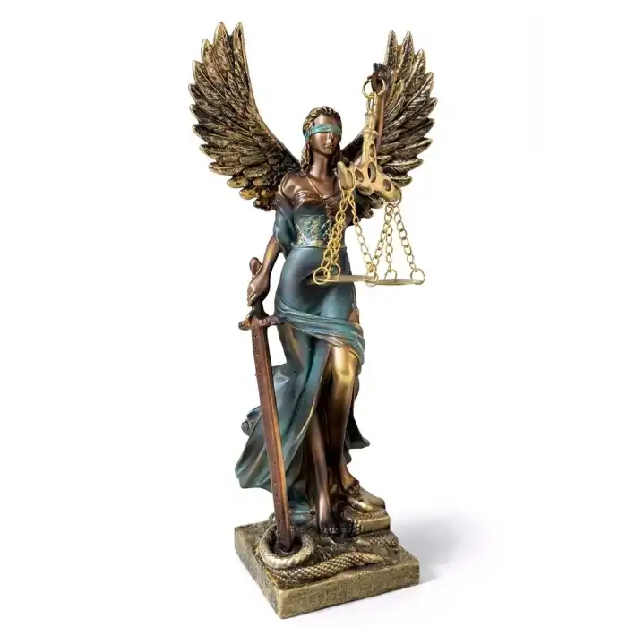 AsilTech 24x7 cm Polyester Kanatlı Adalet Biblosu