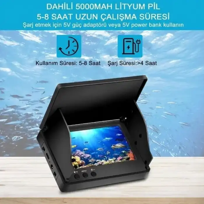 AsilTech 25 Metre Sualtı Balık Tutma Kamerası