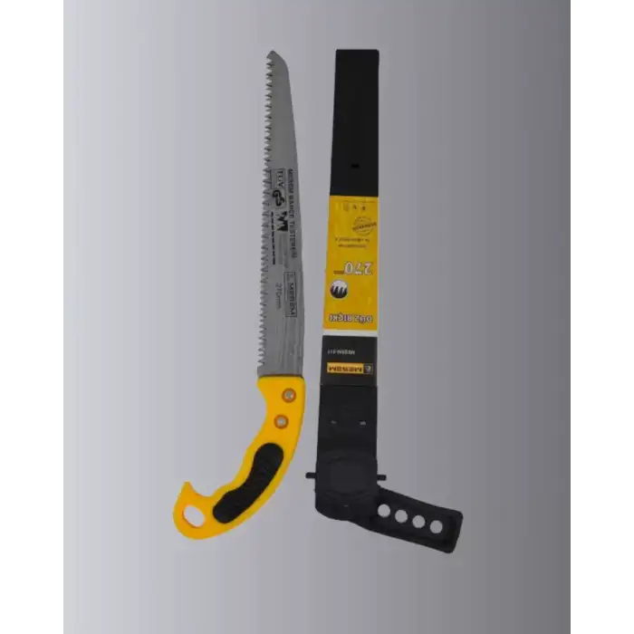 AsilTech 270 mm Düz Bıçaklı Bahçe Budama Testeresi Kılıflı