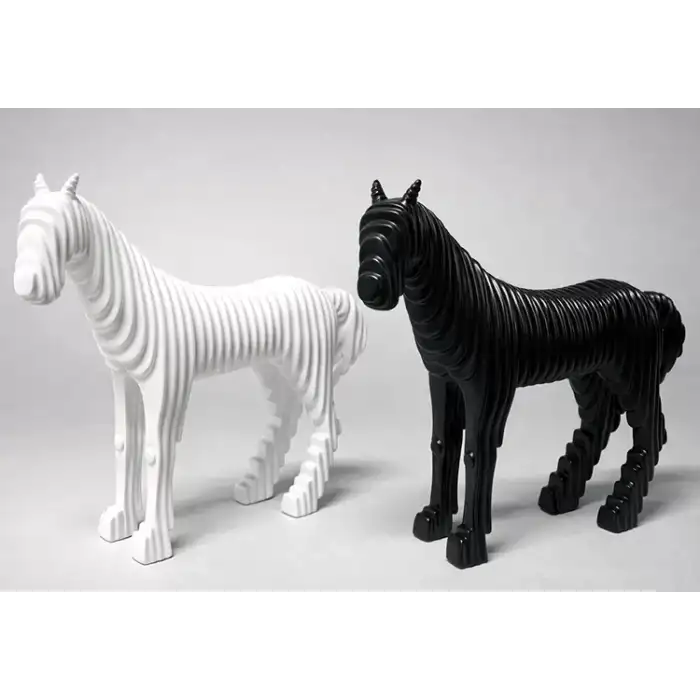 AsilTech 28x27 cm Özel Tasarım Polyester At Figürü