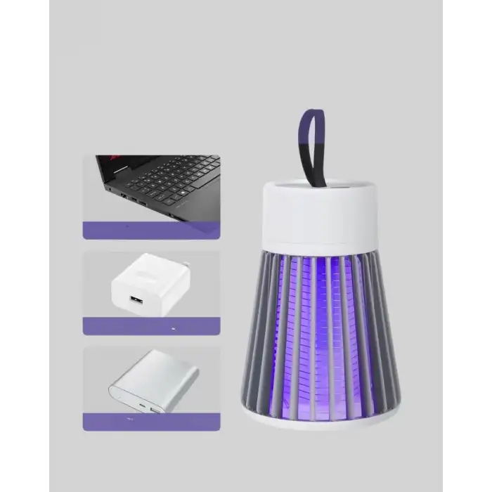 AsilTech 2’si 1 Arada LED Işıklı Elektrikli Böcek Öldürücü