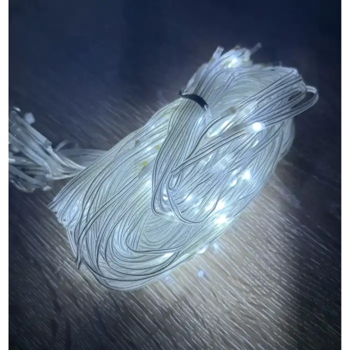 AsilTech 2x2 Perde 192 LED Beyaz Işık - 8 Fonksiyonlu