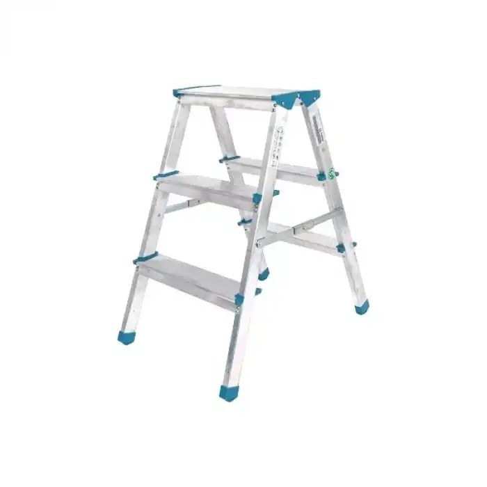 AsilTech 3+3 Çift Basamaklı Alüminyum Metal Merdiven