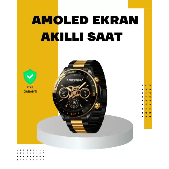 AsilTech 3 Bileklikli Amoled Akıllı Saat Bluetooth Çağrı ve Sağlık Takipli