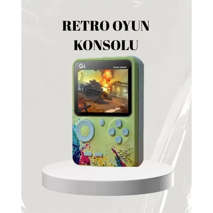 AsilTech 3 İnç Renkli Ekranlı Taşınabilir El Konsolu – G5 Modeli