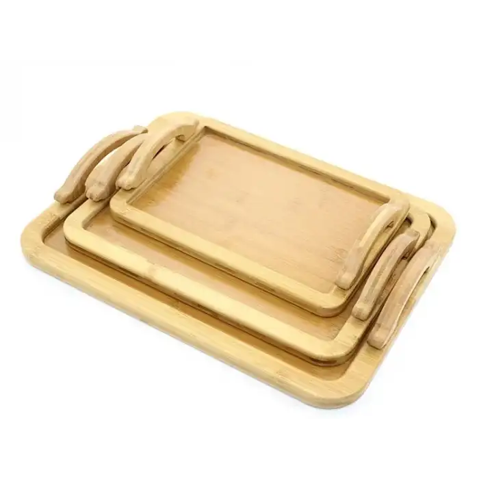 AsilTech 3lü Bambu Tepsi Model 3