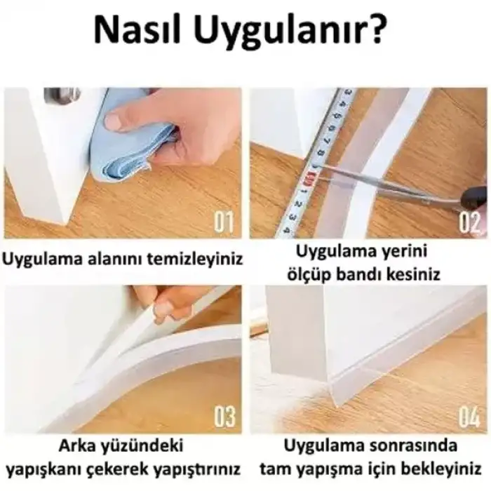 AsilTech 3 Metre Kapı Pencere Rüzgar İzolasyon Bandı