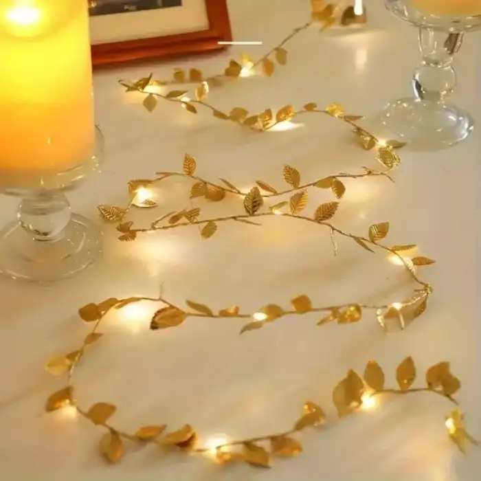 AsilTech 3 Metre Yaldızlı Gold LED Işık