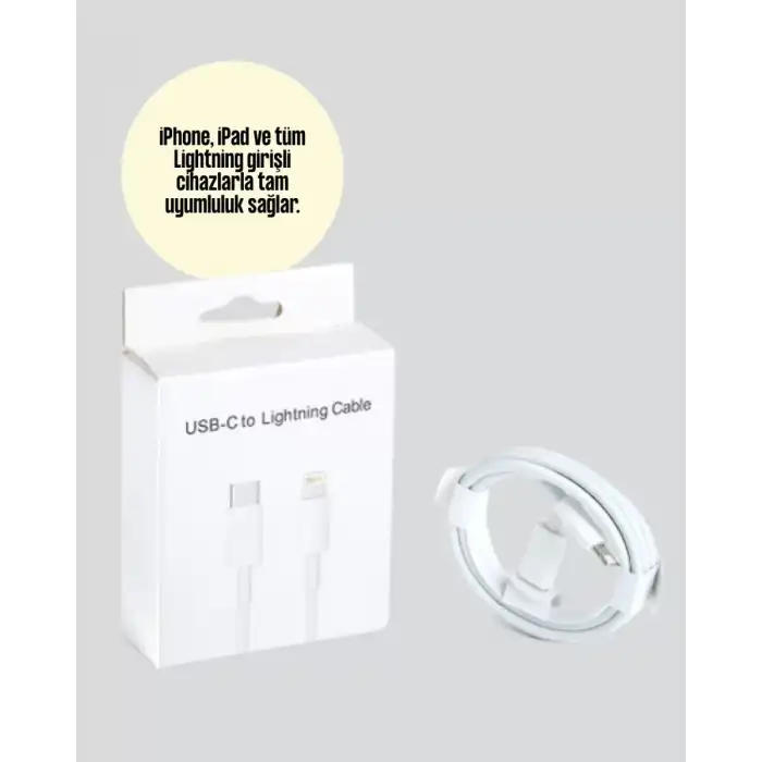 AsilTech 30W Type-C Lightning Hızlı Şarj Kablosu 1.2m iPhone Uyumlu