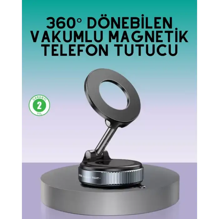 AsilTech 360 Derece Ayarlanabilir Manyetik Araç Telefon Standı