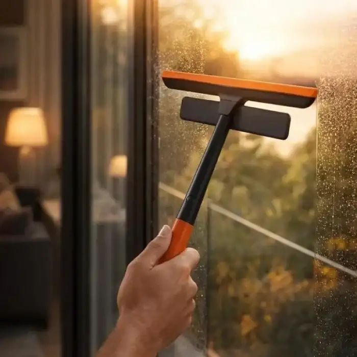 AsilTech 360 Derece Oynar Çift Başlıklı Çekçek Cam Temizleme Aparatı