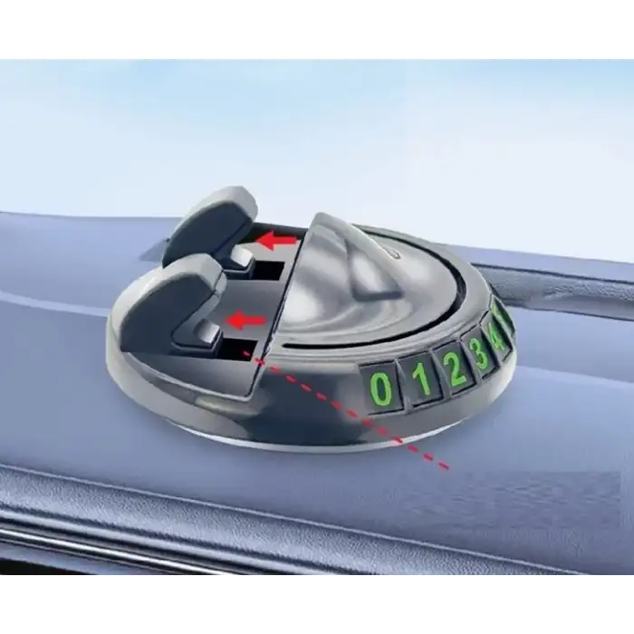 AsilTech 360° Dönebilen Yapışkanlı Numaratörlü Araç Telefon Tutucu