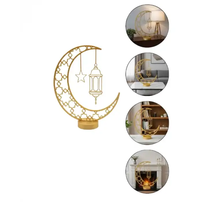 AsilTech 3D Hilal Cami Biblo 20x20 cm Özel Tasarım Özel Baskı Ürün