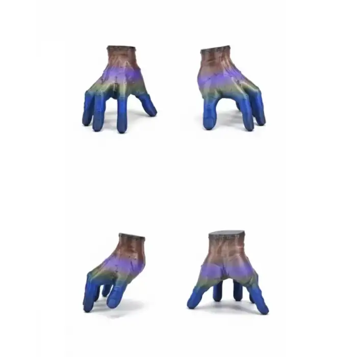 AsilTech 3D Modern Rengarenk El Heykeli 27x22 cm Statement Dekor