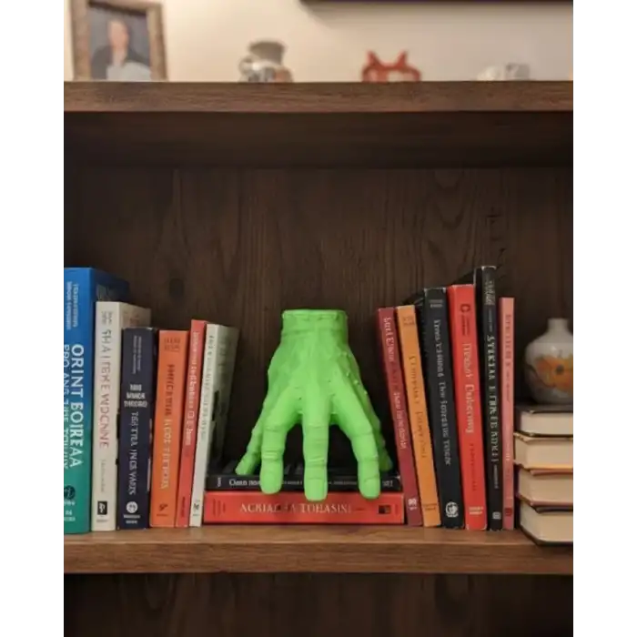 AsilTech 3D Modern Yeşil El Heykeli 27x22 cm Raf ve Konsol Üstü Dekor