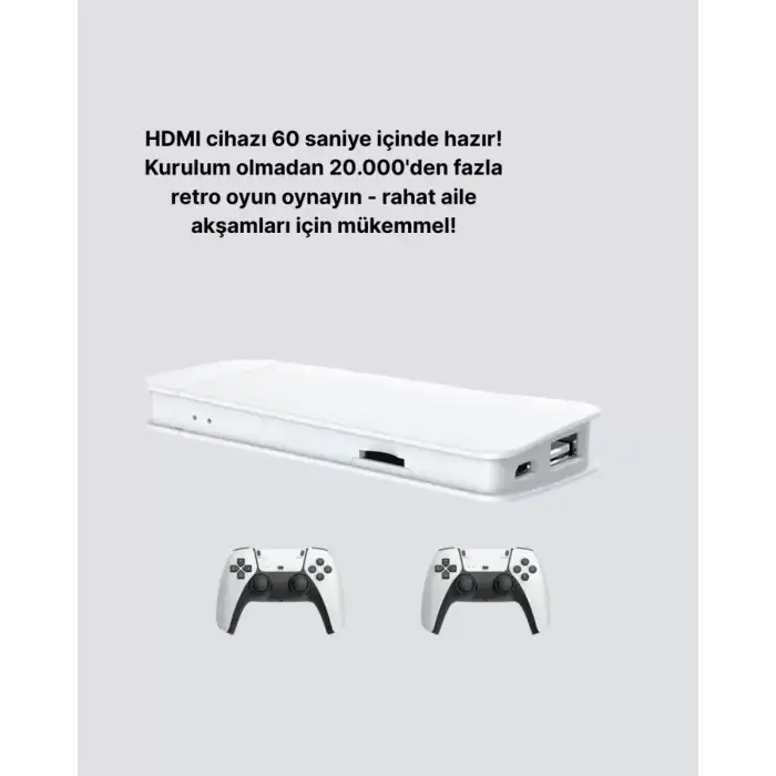 AsilTech 3D ve 4K Görüntü Kaliteli Çok Oyunculu Retro Oyun Konsolu