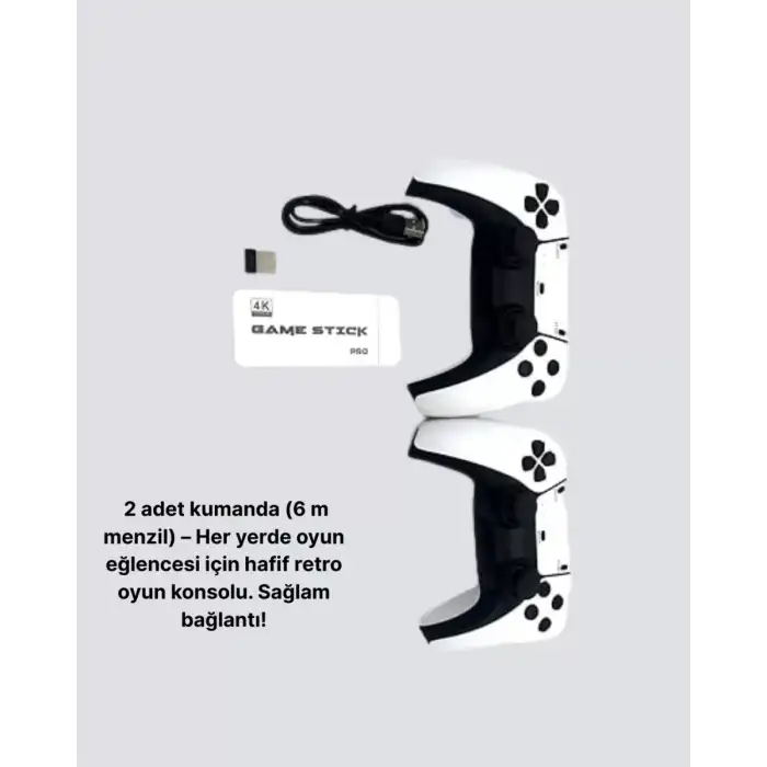 AsilTech 3D ve 4K Görüntü Kaliteli Çok Oyunculu Retro Oyun Konsolu