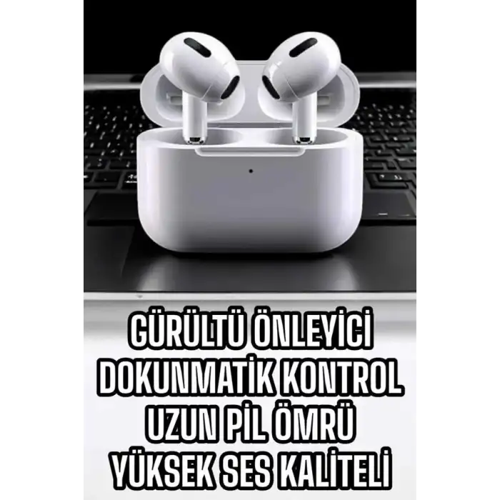 AsilTech 3.Nesil TWS Bluetooth Kulaklık Mikrofonlu ANC Özelliği Dokunmatik Kontrol
