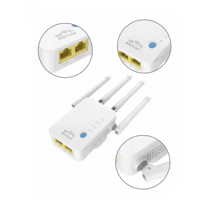 AsilTech 4 ANTENLİ WİFİ GÜÇLENDİRİCİ