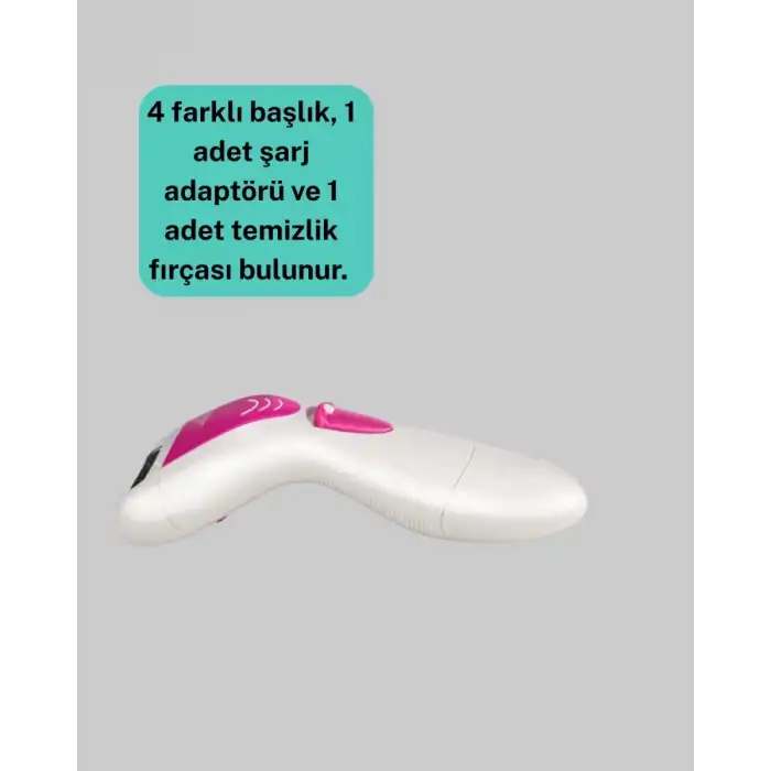 AsilTech 4 Başlıklı Kablosuz Şarjlı Epilasyon Cihazı