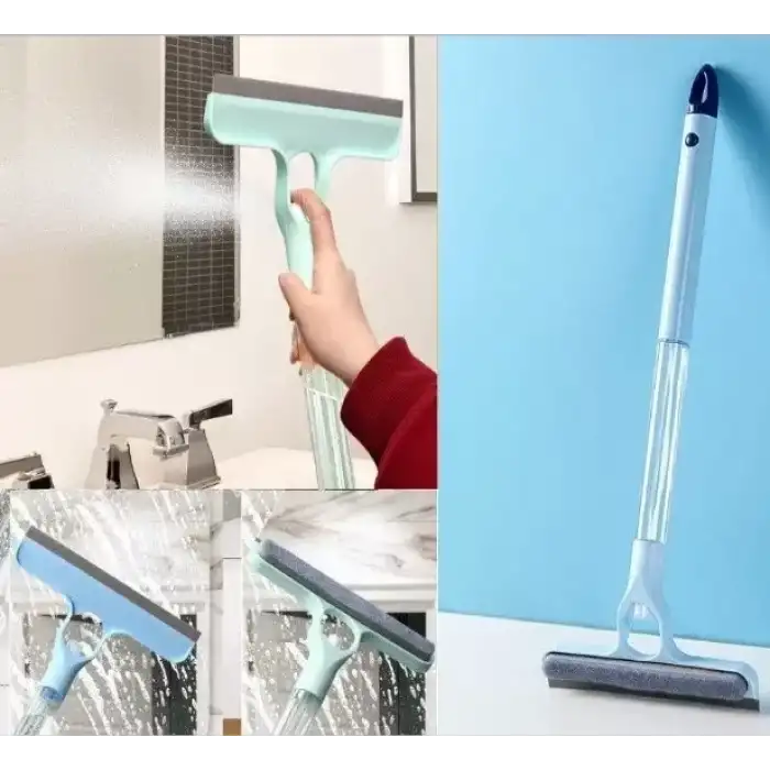 AsilTech 4 in 1 Spreyli Çek Çekli Camsil ve Fırça Aparatı
