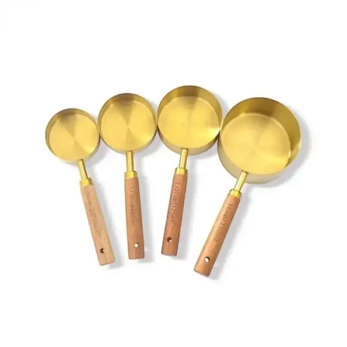 AsilTech 4lü Ahşap Saplı Ölçü Kaşığı