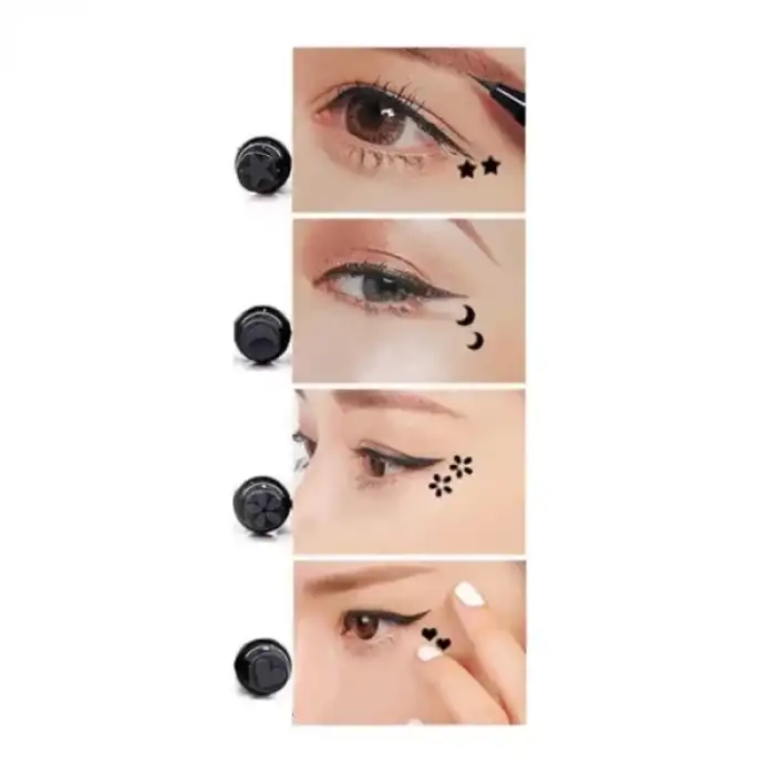 AsilTech 4lü Desenli Çift Taraflı Eyeliner Seti