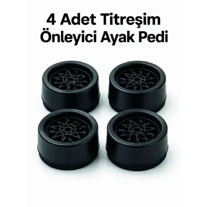 AsilTech 4lü Set Çamaşır Makinesi Titreşim Önleyici Ped