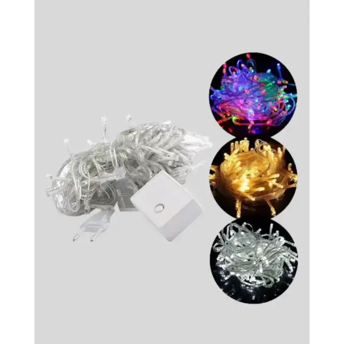 AsilTech 4 Metre Icicle Şelale Led Perde Işık Sarı Aydınlatma