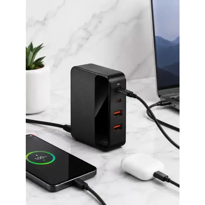 AsilTech 4 PORTLU HIZLI ŞARJ CİHAZI