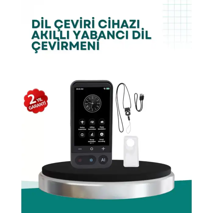 AsilTech 4.0 İnç Dokunmatik Ekranlı Akıllı Çeviri Cihazı