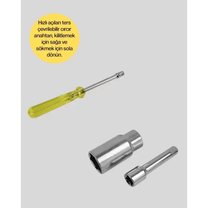 AsilTech 40 Parça Cırcır Lokma Anahtar Seti Profesyonel Kullanım