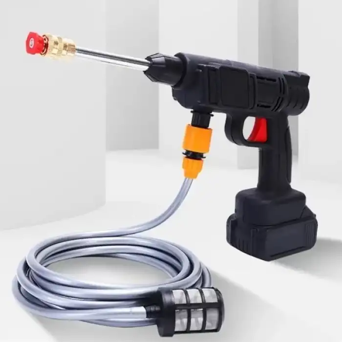 AsilTech 48V Şarjlı Çift Bataryalı Taşınabilir Basınçlı Yıkama Sulama Tabancası