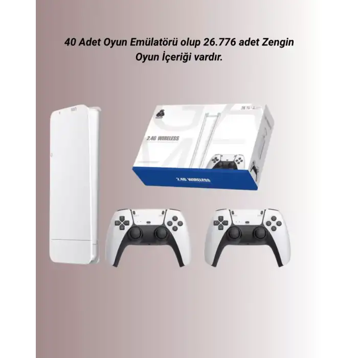 AsilTech 4K Destekli Bluetooth Retro Oyun Konsolu – M15 Modeli