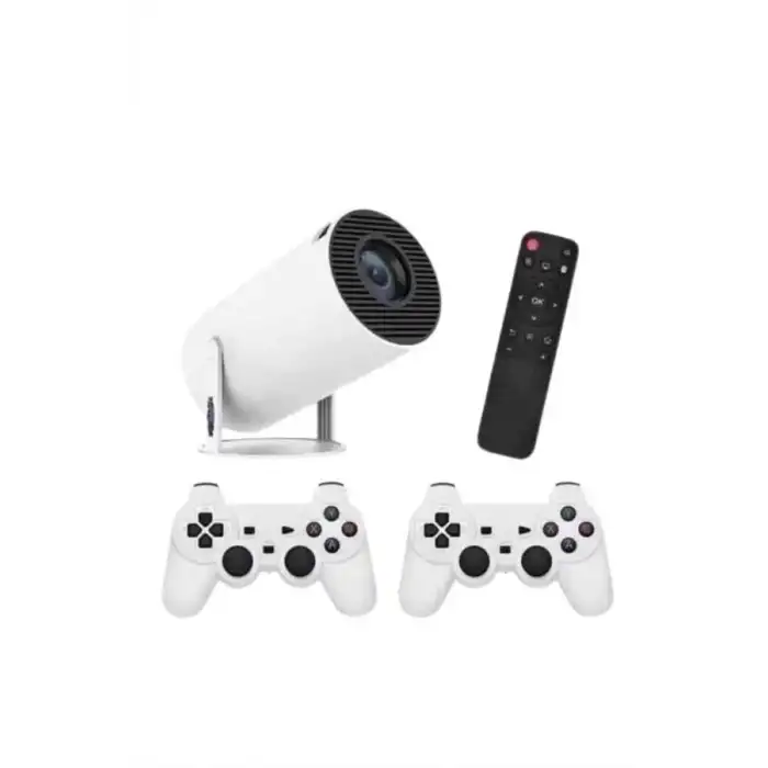 AsilTech 4K Wireless Çift Kollu Kumandalı Oyun Projeksiyonu Retro Video Oyunu