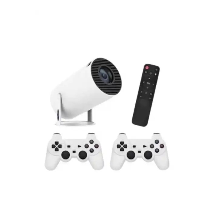 AsilTech 4K Wireless Çift Kollu Kumandalı Oyun Projeksiyonu Retro Video Oyunu Yeni Nesil