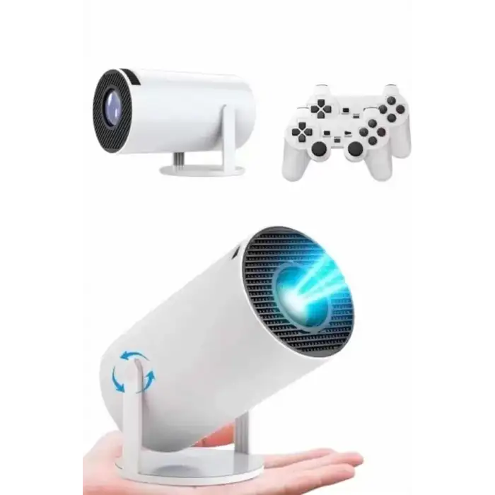 AsilTech 4K Wireless Çift Kollu Kumandalı Oyun Projeksiyonu Retro Video Oyunu Yeni Nesil