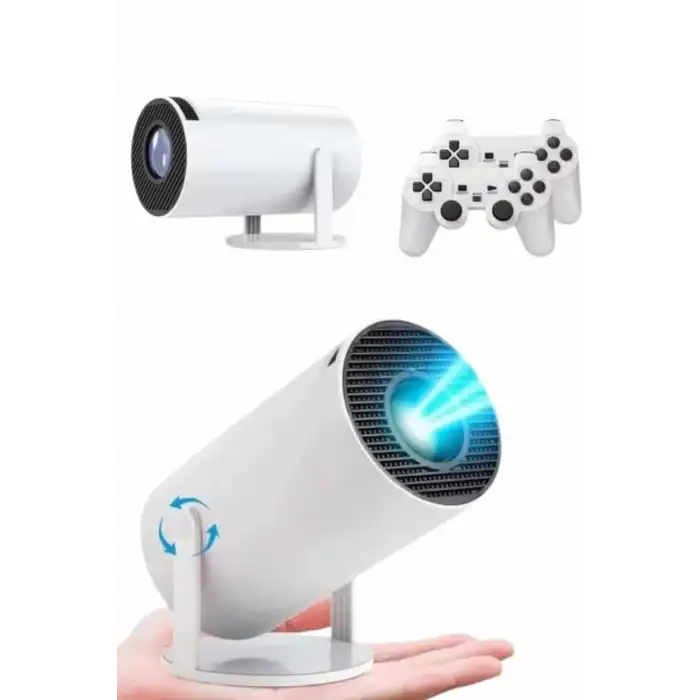 AsilTech 4K Wireless Çift Kollu Kumandalı Oyun Projeksiyonu Retro Video Oyunu Yeni Nesil