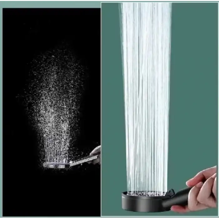 AsilTech 5 Kademeli Duş Başlığı Siyah