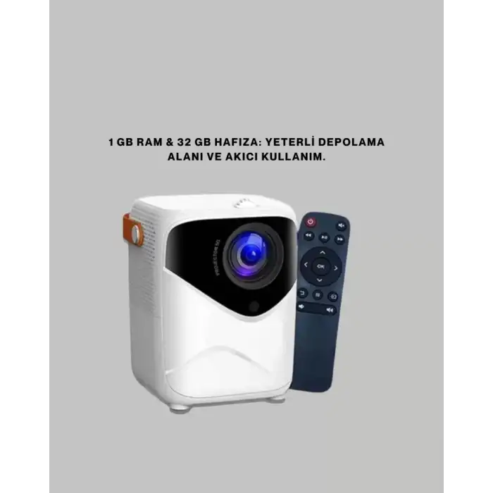 AsilTech 50 inç TV Deneyimli Projektör – Yakın Mesafede Geniş Görüntü