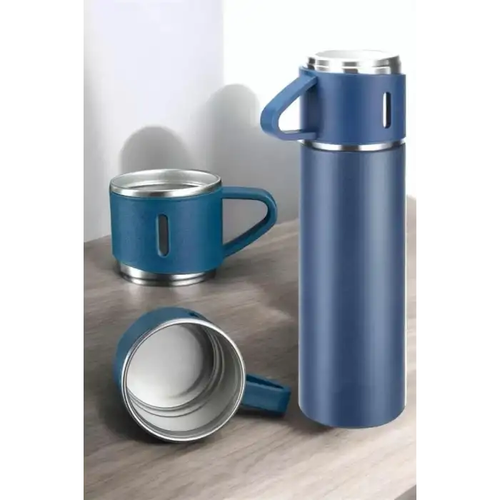 AsilTech 500 ml Kapasiteli Taşınabilir Basınçlı Termos Seti Günlük Kullanım için İdeal