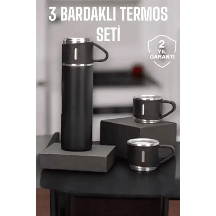 AsilTech 500 ml Kapasiteli Taşınabilir Basınçlı Termos Seti Günlük Kullanım için İdeal