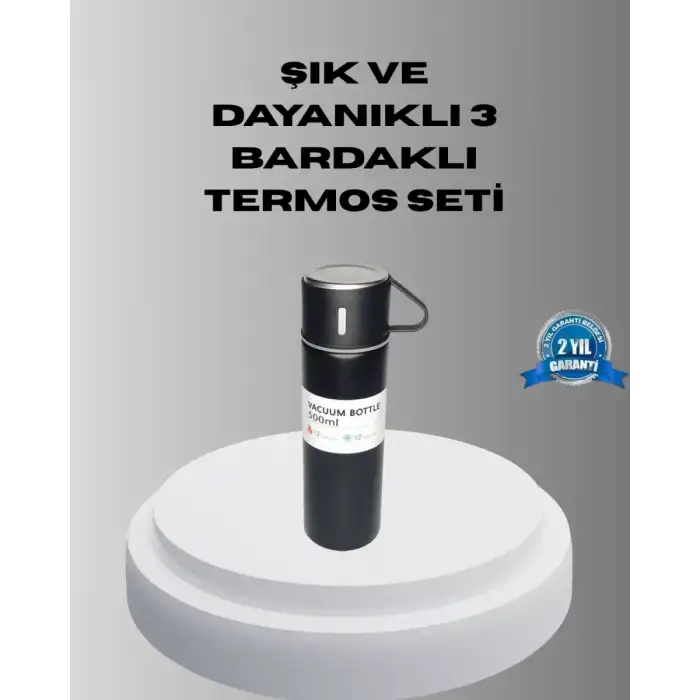 AsilTech 500 ml Vakumlu Termos – Çift Kat Paslanmaz Çelik, Sızdırmaz Kapağıyla Sıcak ve Soğuk İçeceklere Özel
